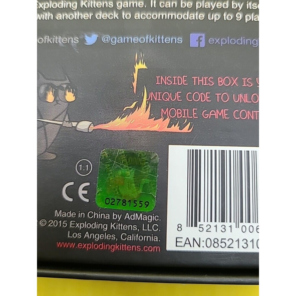 Exploding Kittens Not Safe For Work NSFW Edition Deck Card Game Deck Complete - Picture 11 of 11